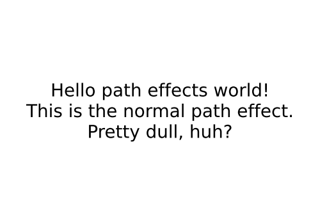 Path effects guide